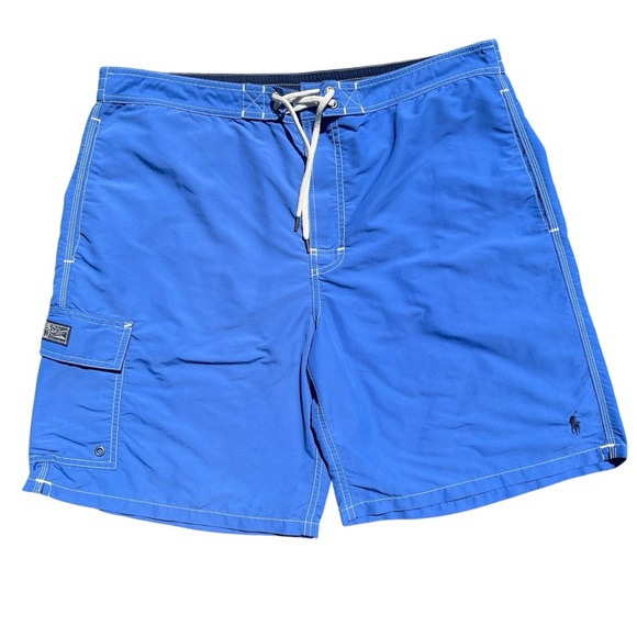 Polo Ralph Lauren Swim Trunks With Pockets In Blue Size XL - Picture 1 of 16